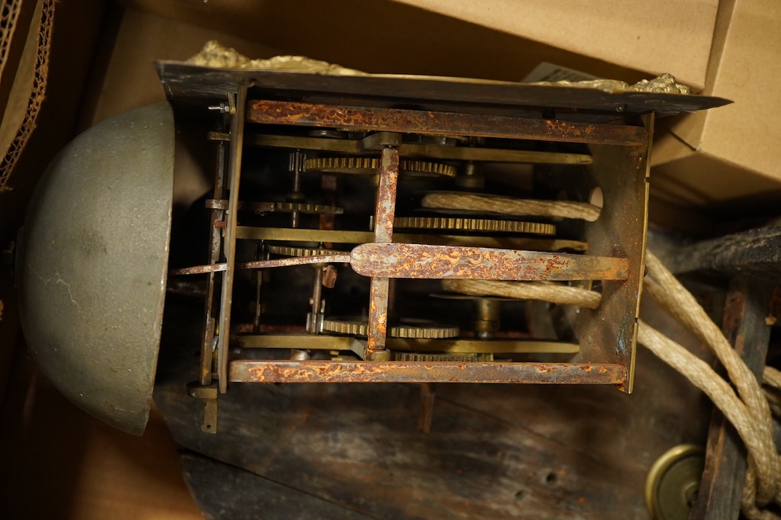 A mid 18th century 30-hour wall clock